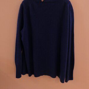 Halogen 100% Cashmere V‑Neck Sweater Royal Blue Plus Size 3X
